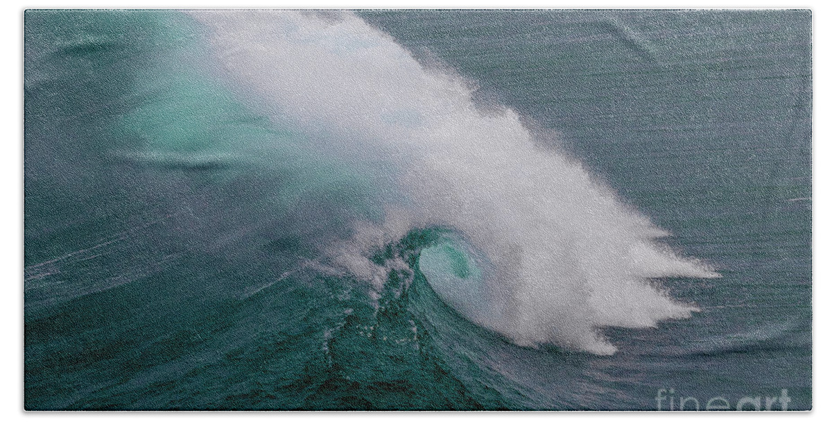 Wave Beach Sheet featuring the photograph Breaker by Howard Ferrier