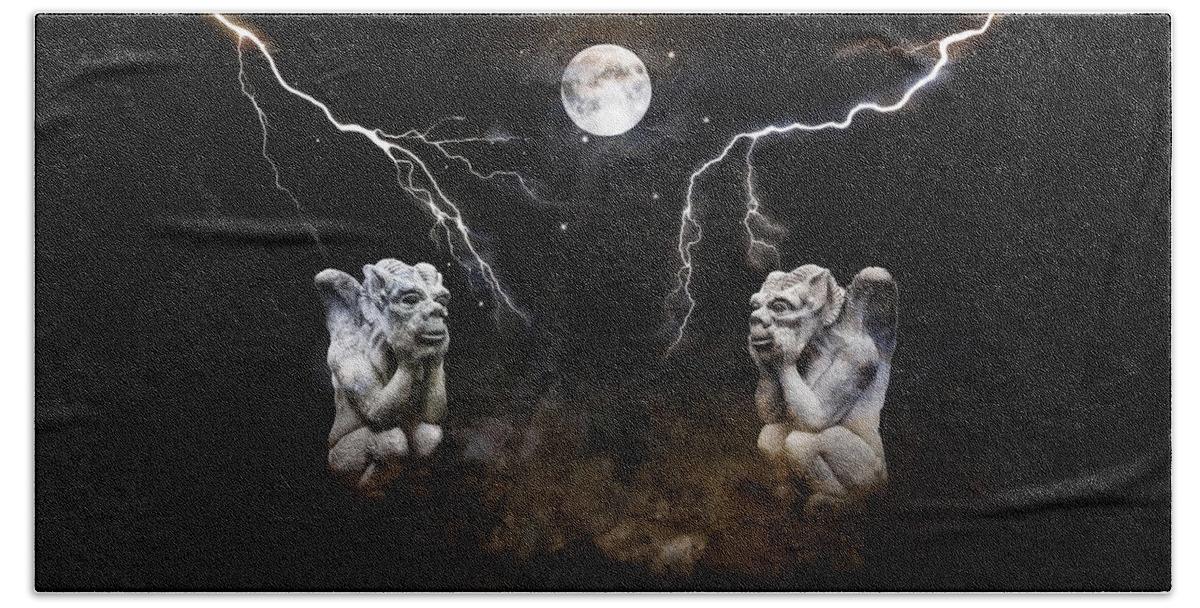 2d Beach Towel featuring the photograph Brothers Of The Night by Brian Wallace