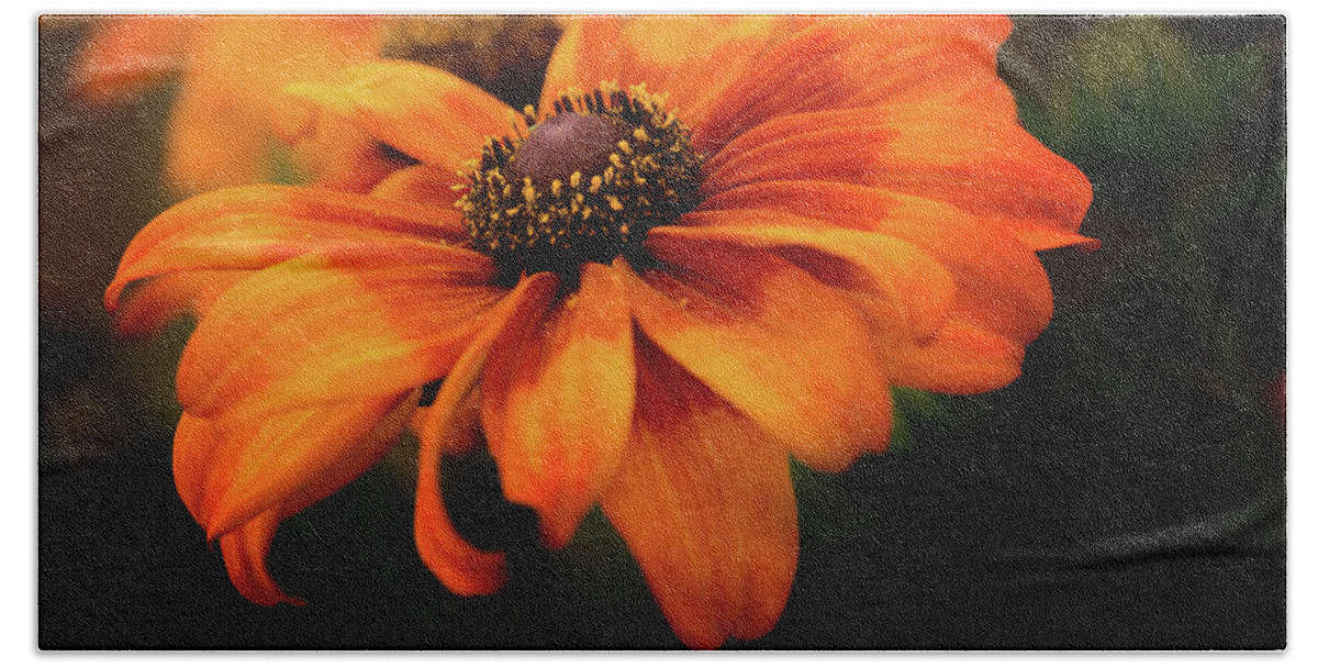 Orange Beach Sheet featuring the photograph Brown Eyed Susan by Mary Jo Allen