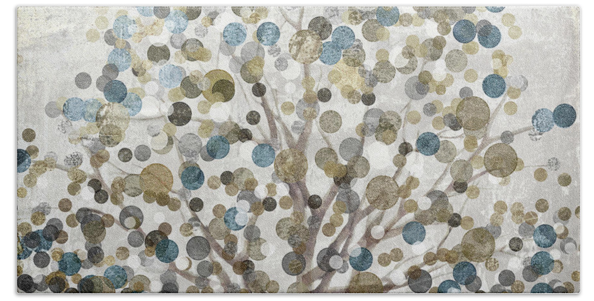 Tree Beach Towel featuring the painting Bubble Tree by Mindy Sommers