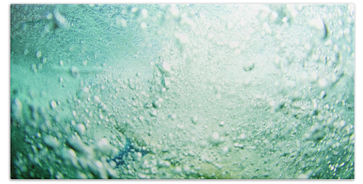Surfing Beach Sheet featuring the photograph Bubbles by Nik West