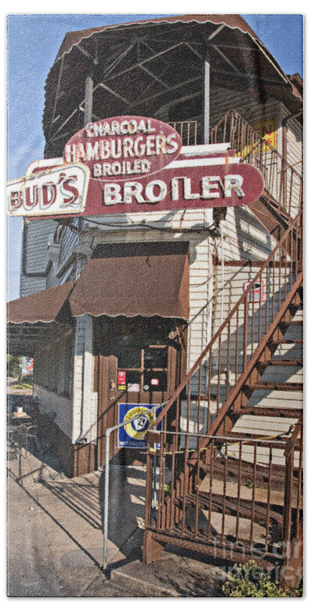 Photography Beach Towel featuring the photograph Bud's Broiler New Orleans by Kathleen K Parker