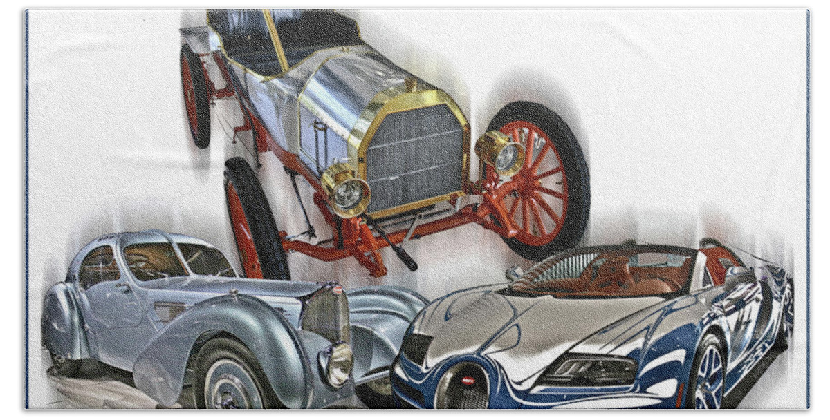 Bugatti Beach Sheet featuring the photograph Bugatti Evolution by Tom Griffithe