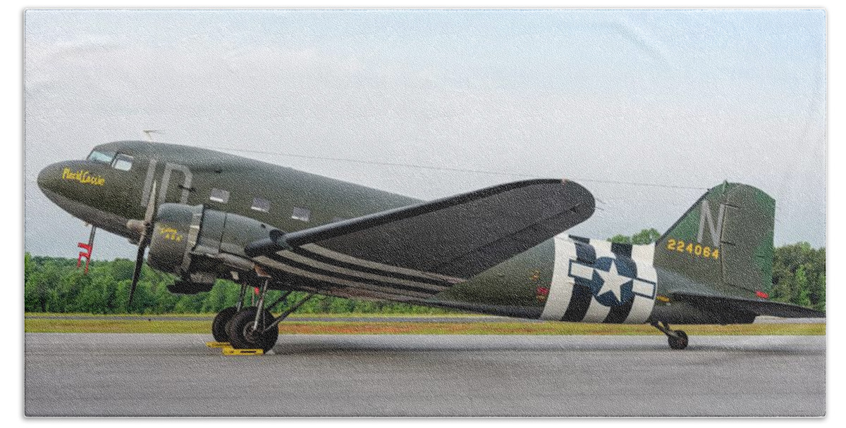 2016 Beach Towel featuring the photograph C47 in Profile by Chris Buff