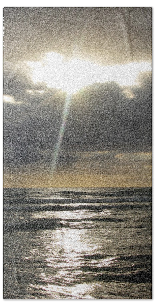 Sun Beach Towel featuring the photograph Calm before the Storm by Anthony Trillo