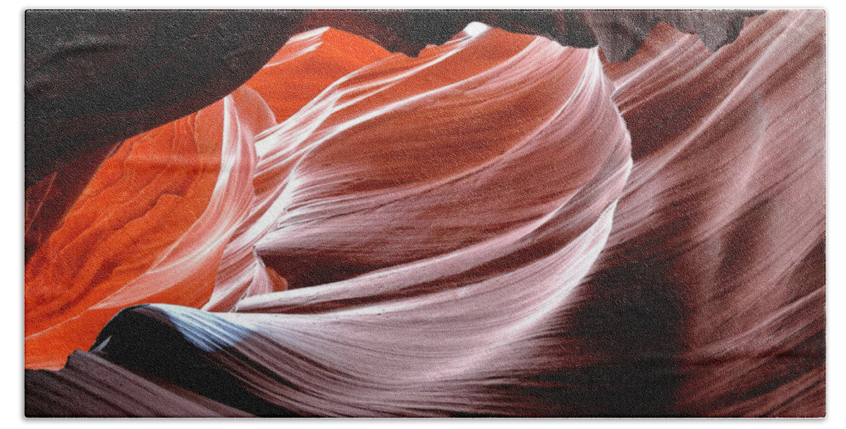 Canyon Beach Sheet featuring the photograph Canyon Abstract 2 by Nicholas Blackwell