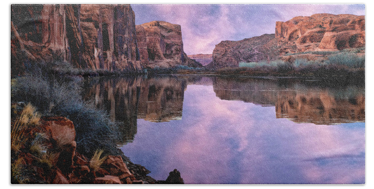 Canyonlands Beach Towel featuring the photograph Canyonlands Sunset by Michael Ash