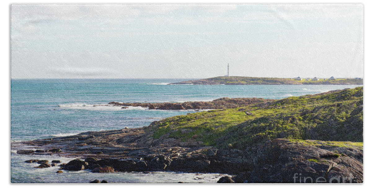 Australia Photography Beach Sheet featuring the photograph Cape Leeuwin Lighthouse by Ivy Ho