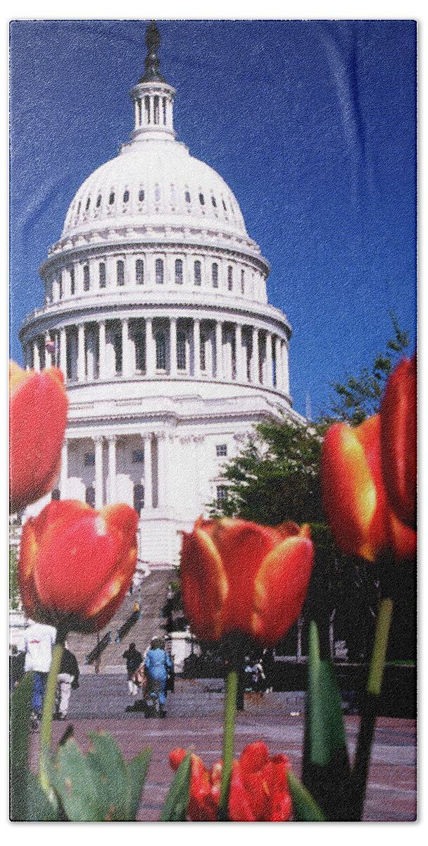 Capital Building Beach Towel featuring the photograph Capital Colors by Rein Nomm