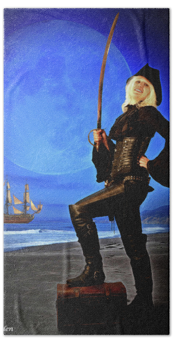 Pirate Beach Towel featuring the photograph Captain Crystal by Jon Volden
