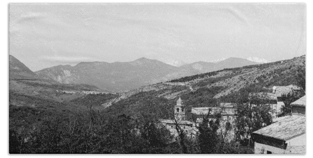 Cold Beach Towel featuring the photograph Caramanico - Landscapes from Italy 3 by AM FineArtPrints