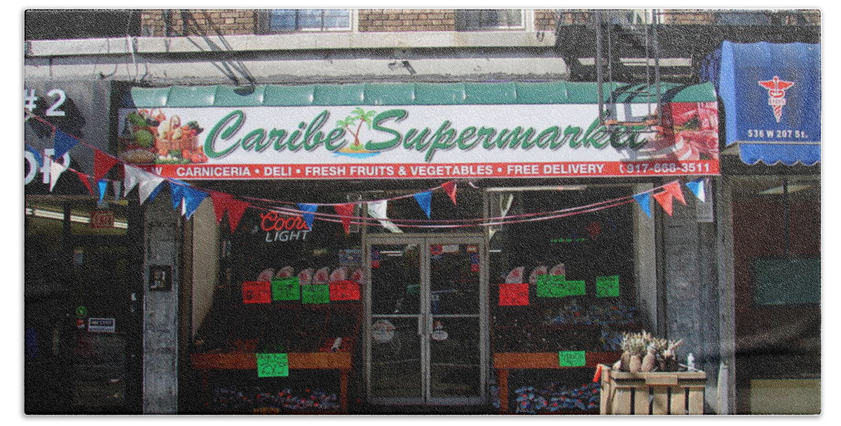 Bodega Beach Towel featuring the photograph Caribe Supermarket by Cole Thompson