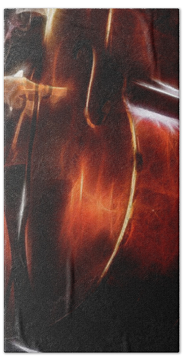 Wall Art Beach Towel featuring the photograph Cello by Coke Mattingly