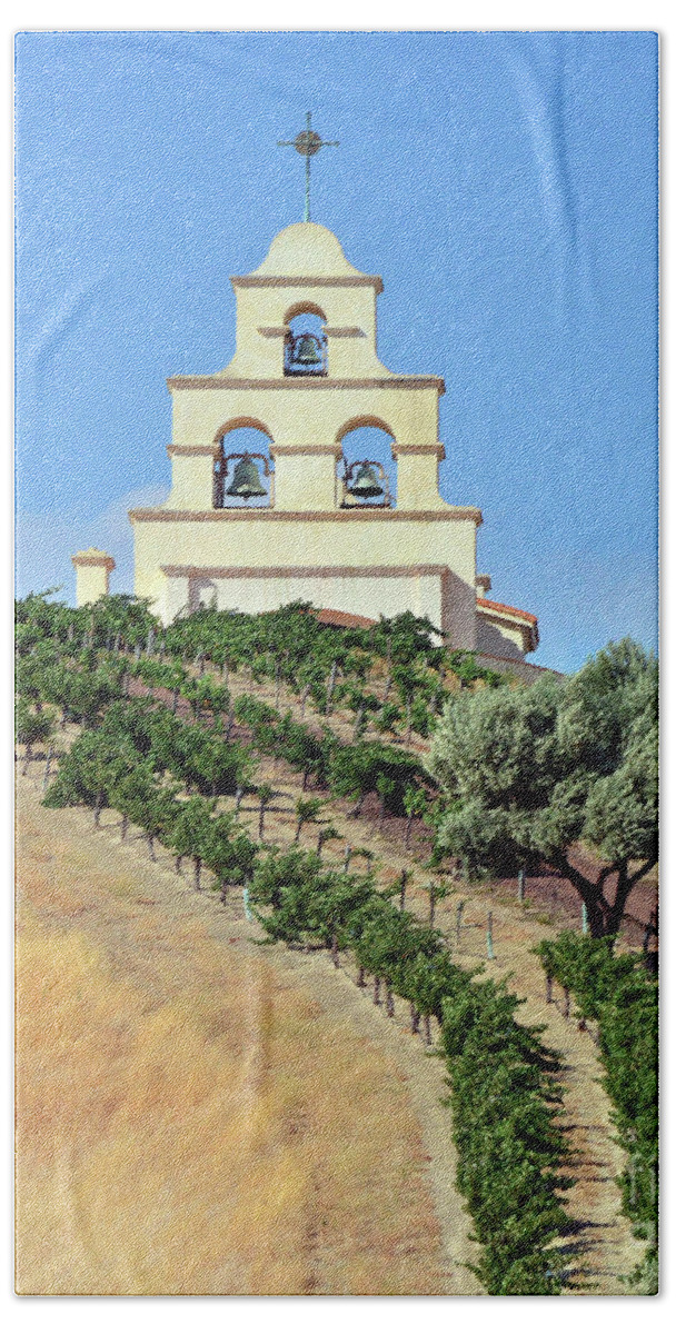 Chapel Beach Sheet featuring the photograph Chapel on the Hill by Debby Pueschel