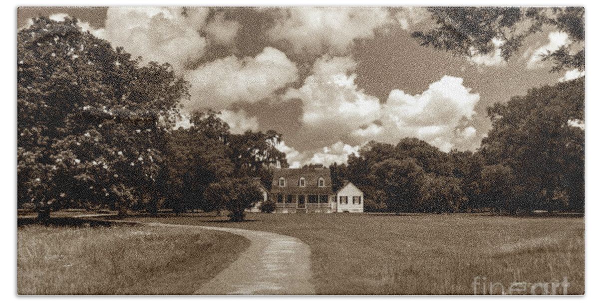 Charles Pinckney Historic Site Beach Towel featuring the photograph Charles Pinckney's Snee Farm Country Retreat by Dale Powell