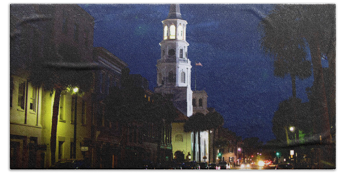 Ken Beach Towel featuring the photograph Charleston South Carolina Historic Church by Ken Figurski