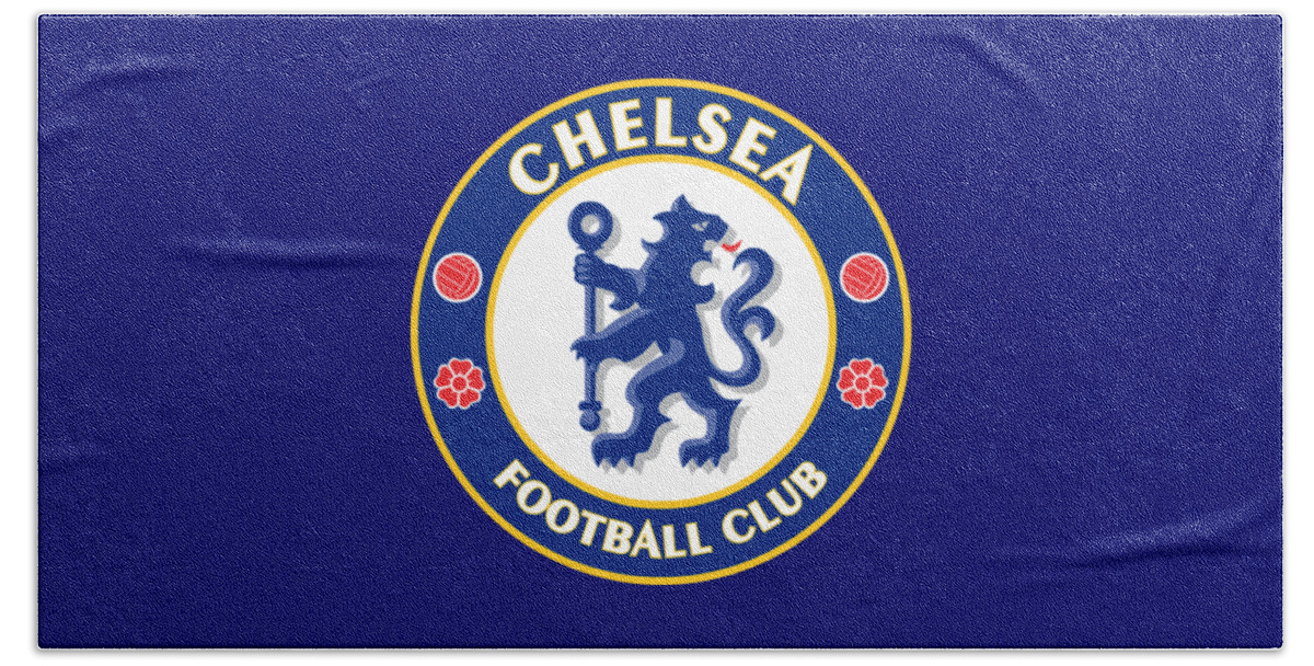 Chelsea Beach Towel featuring the digital art Chelsea FC by Hendi Fahmi