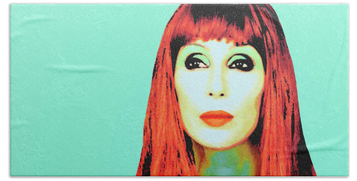 Cher Beach Towel featuring the photograph Cher by Dominic Piperata