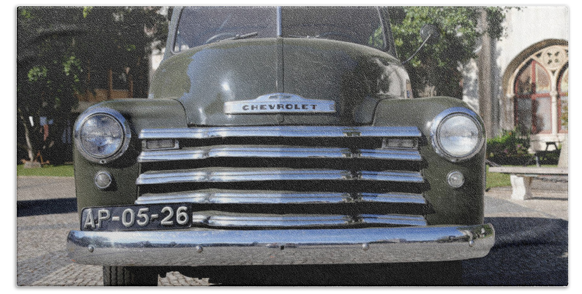 Chevy Beach Towel featuring the photograph Chevrolet Thriftmaster by Andrew Fare