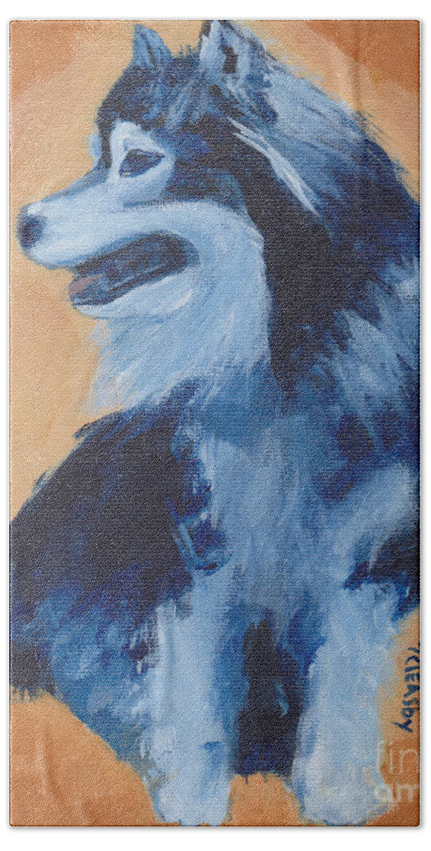 Original Beach Towel featuring the painting Chinook by Patricia Cleasby