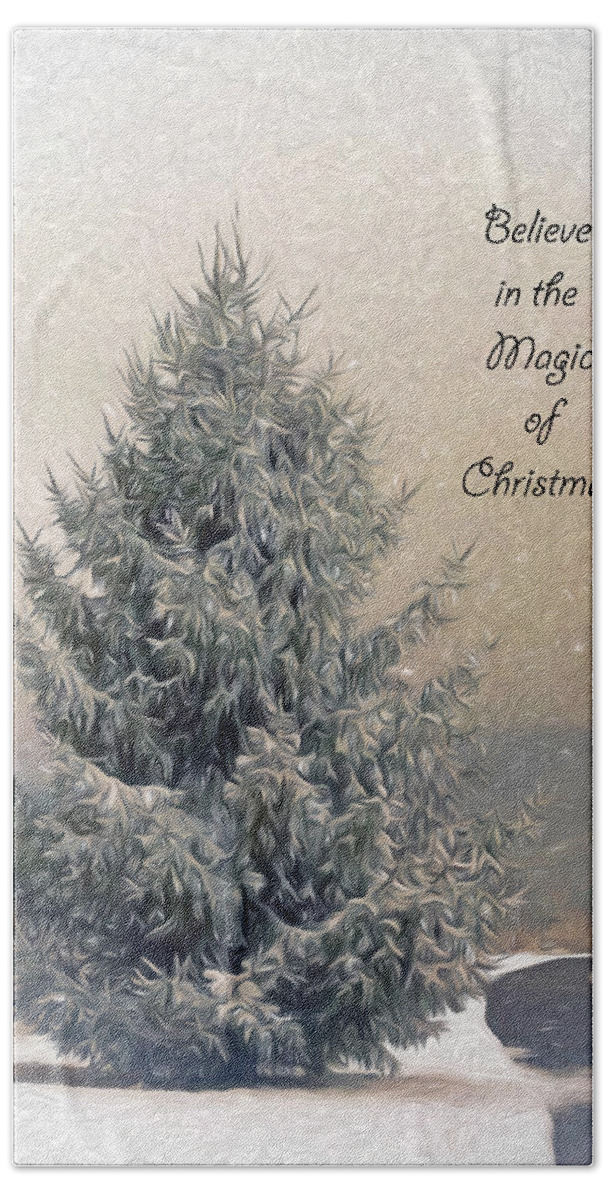 Christmas Beach Towel featuring the photograph Christmas Magic by Kerri Farley