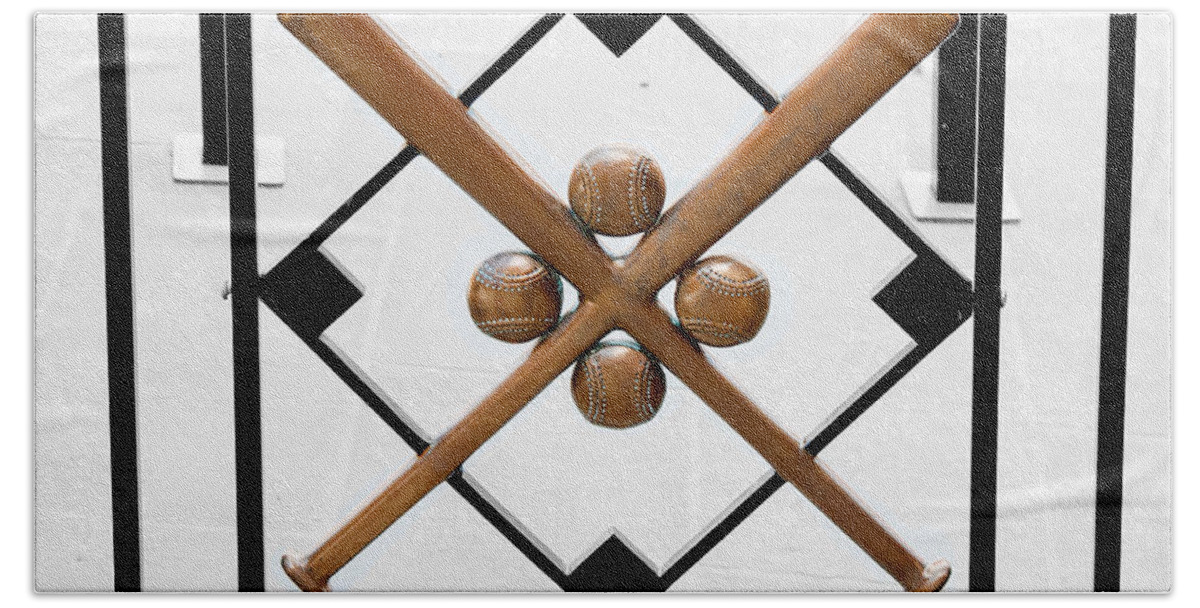Cooperstown Beach Towel featuring the photograph Church of Baseball by Greg Fortier