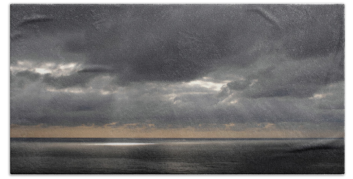 Coastal Beach Towel featuring the photograph Clearing Storm by David Shuler