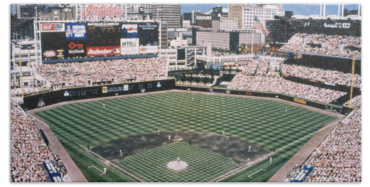 2000 Beach Towel featuring the photograph Cleveland: Jacobs Field by Granger