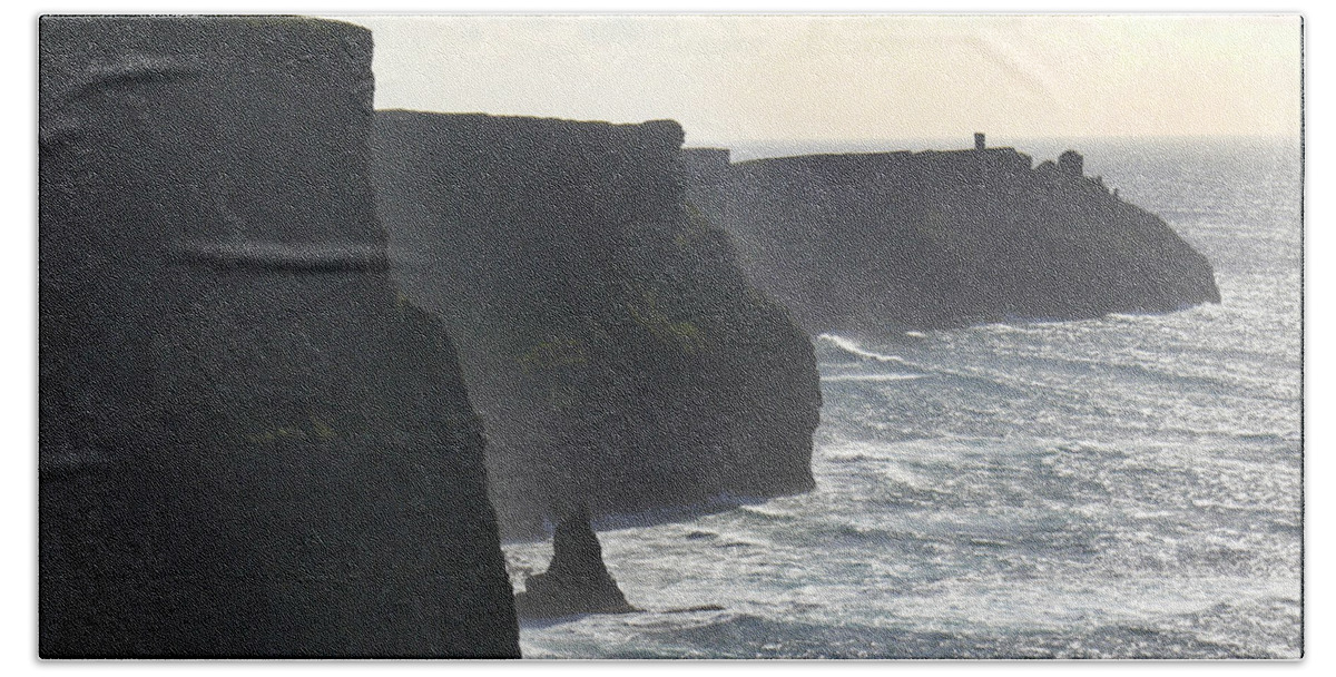 Travel Beach Towel featuring the photograph Cliffs of Moher 1 by Mike McGlothlen
