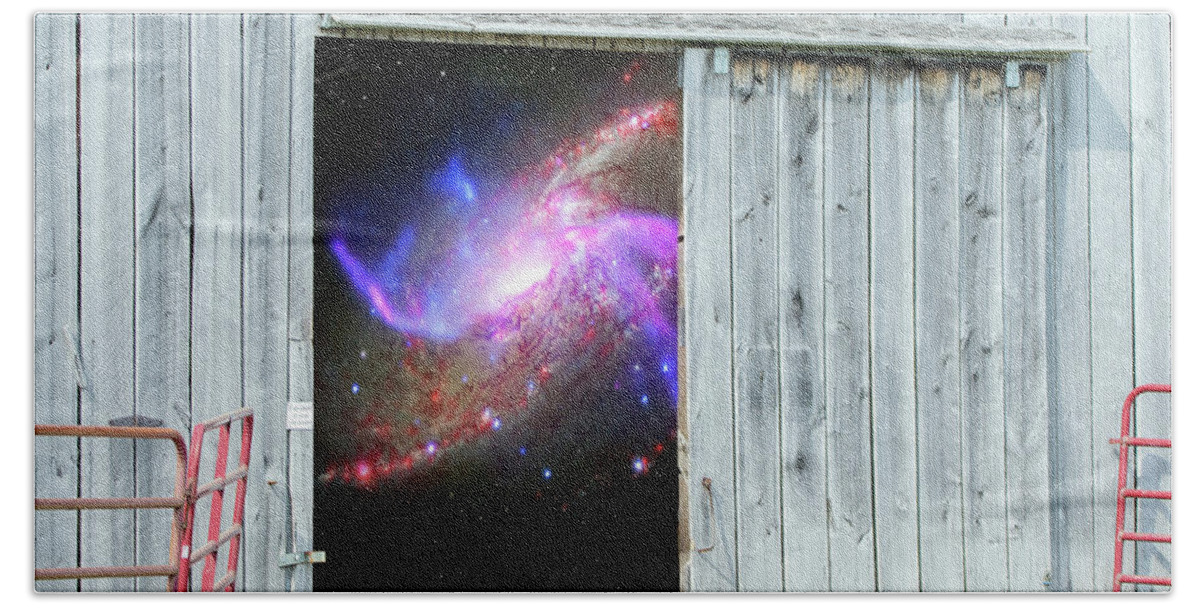 2d Beach Towel featuring the photograph Close The Barn Door by Brian Wallace