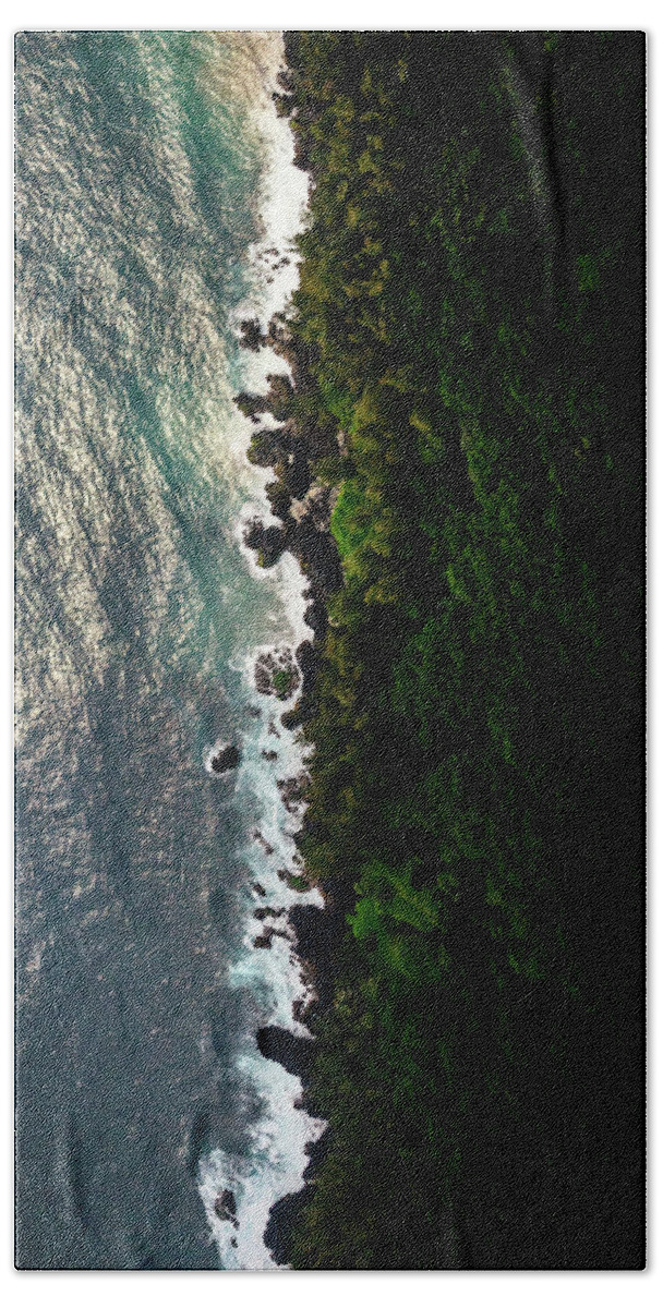Puna Beach Towel featuring the photograph Coast Line by Christopher Johnson