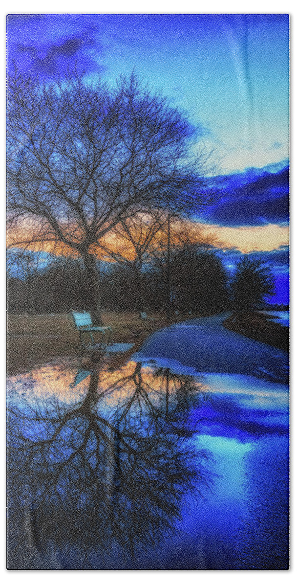 Boston Beach Towel featuring the photograph Cold Water View by Sylvia J Zarco