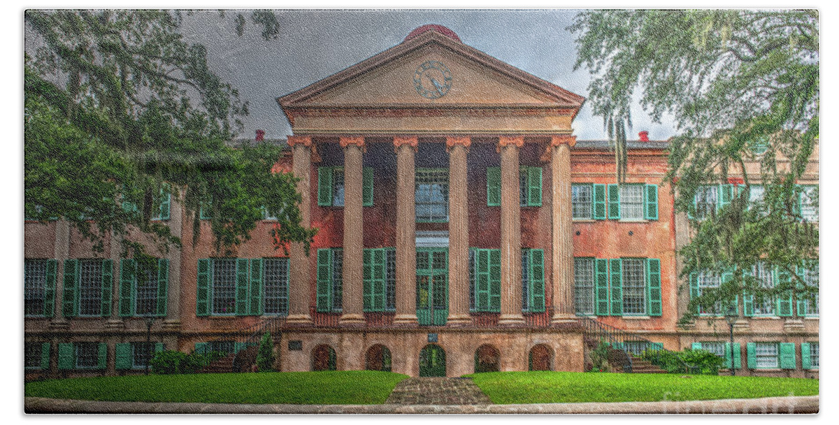 Cofc Beach Towel featuring the photograph College of Charleston - Go Cougars by Dale Powell