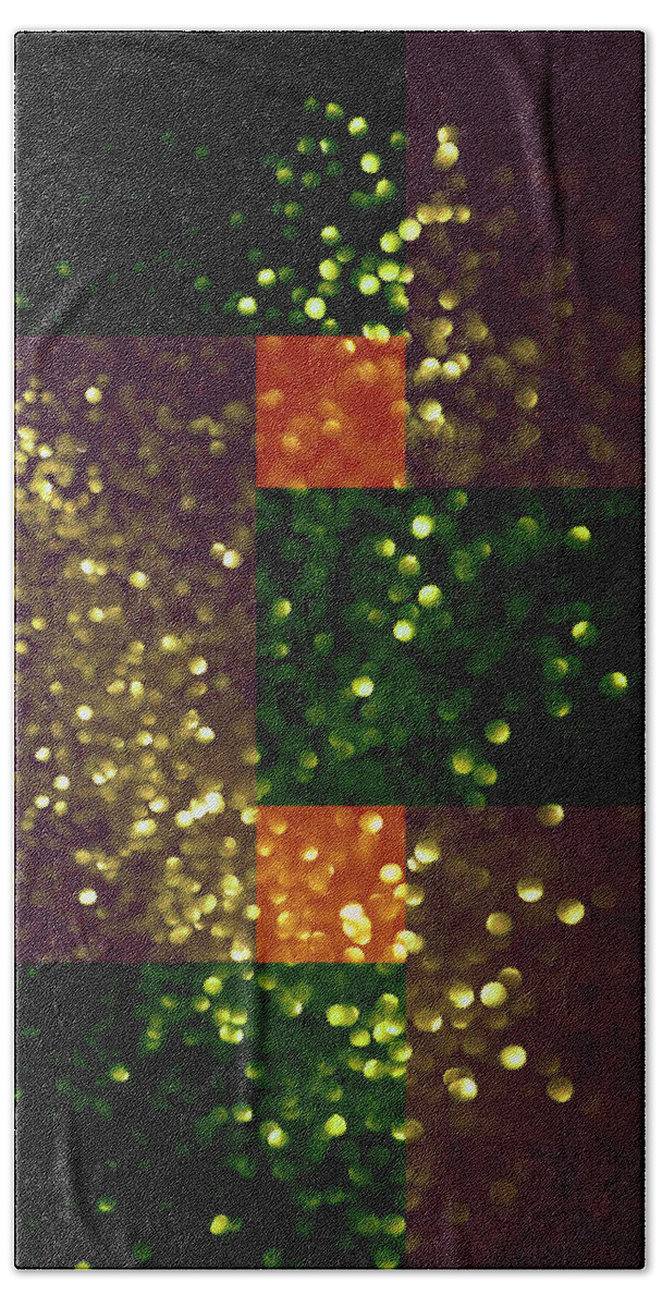 Colorful Beach Towel featuring the digital art Colorful Geometric Abstract 3 by Johanna Hurmerinta