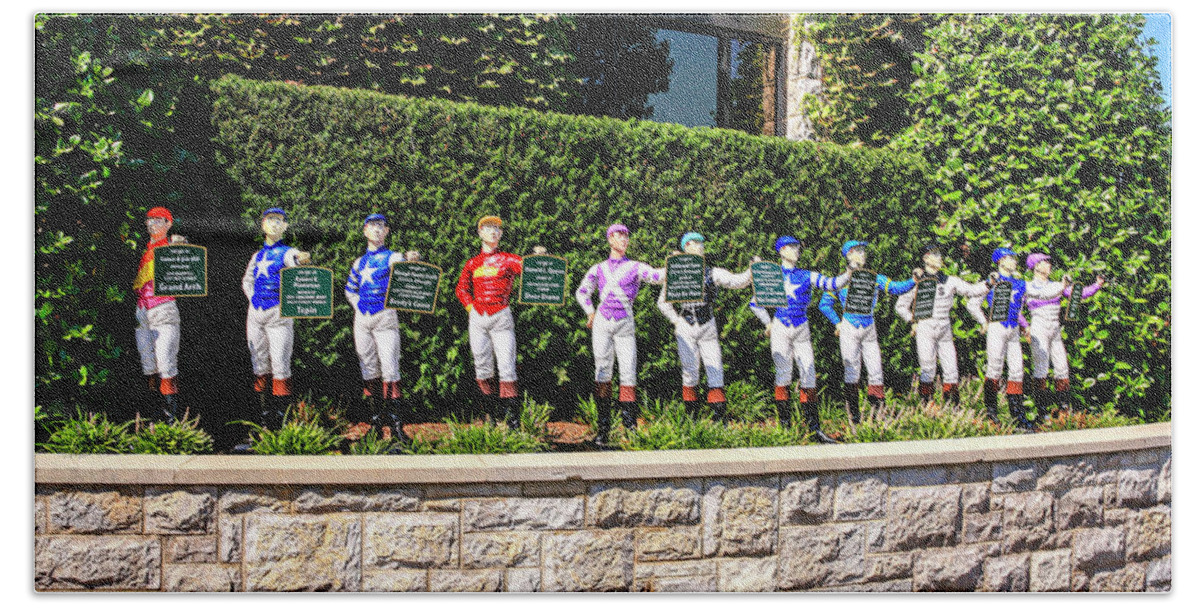 Colors Beach Towel featuring the photograph Colors of Past Stakes at Keeneland KY by Chris Smith