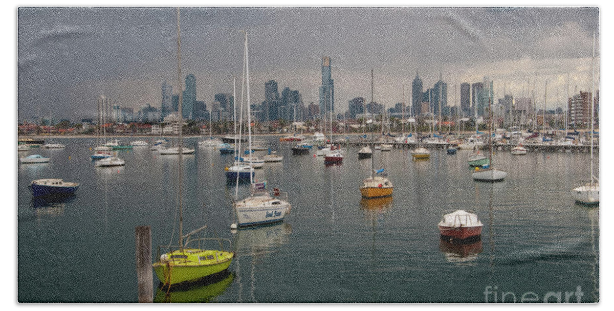 Clouds Beach Towel featuring the photograph Colour of Melbourne 2 by Werner Padarin