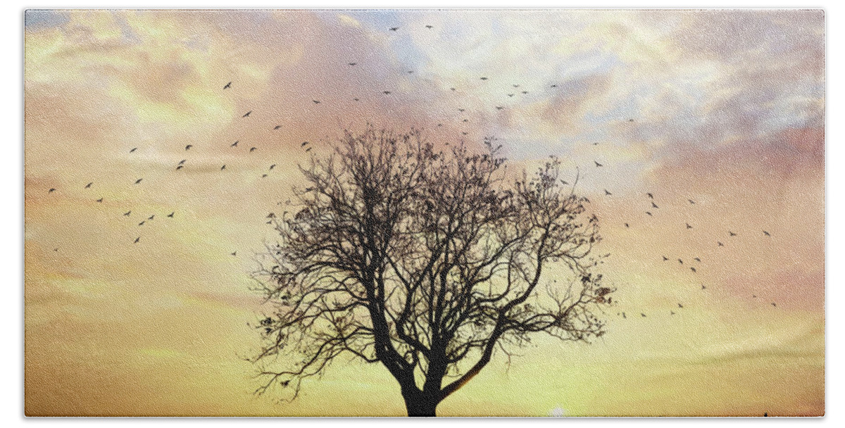 Tree Beach Sheet featuring the photograph Come Fly Away by Lori Deiter