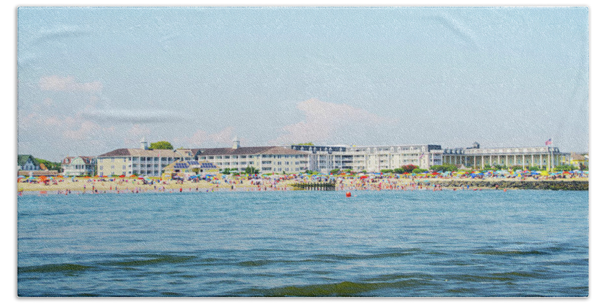 Congress Beach Towel featuring the photograph Congress Hall at Cape May by Bill Cannon