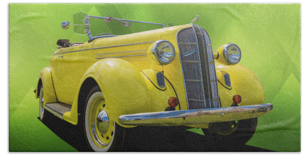 Car Beach Towel featuring the photograph Convertible Dodge by Keith Hawley