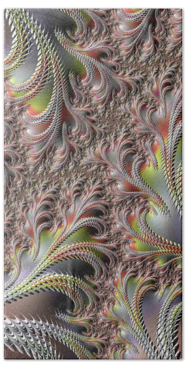 Abstract Beach Towel featuring the digital art Cooling Fans by Michele A Loftus