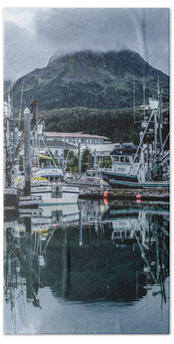 Cordova Beach Towel featuring the photograph Cordova Marina by Kevin Senter