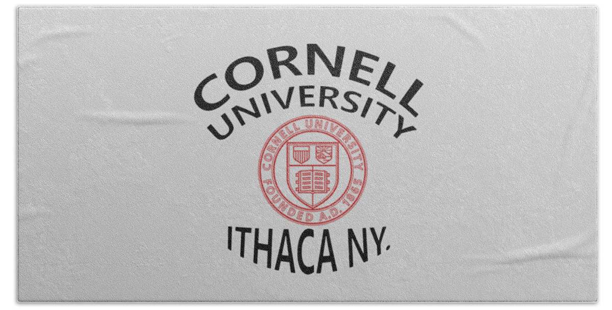 Cornell University Beach Towel featuring the digital art Cornell University Ithaca N Y by Movie Poster Prints