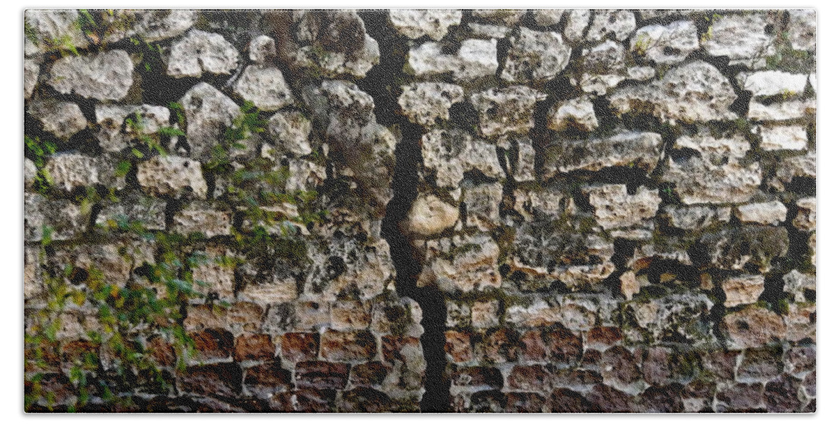 Suwannee Springs Beach Towel featuring the photograph Crack in the Wall by Julie Pappas