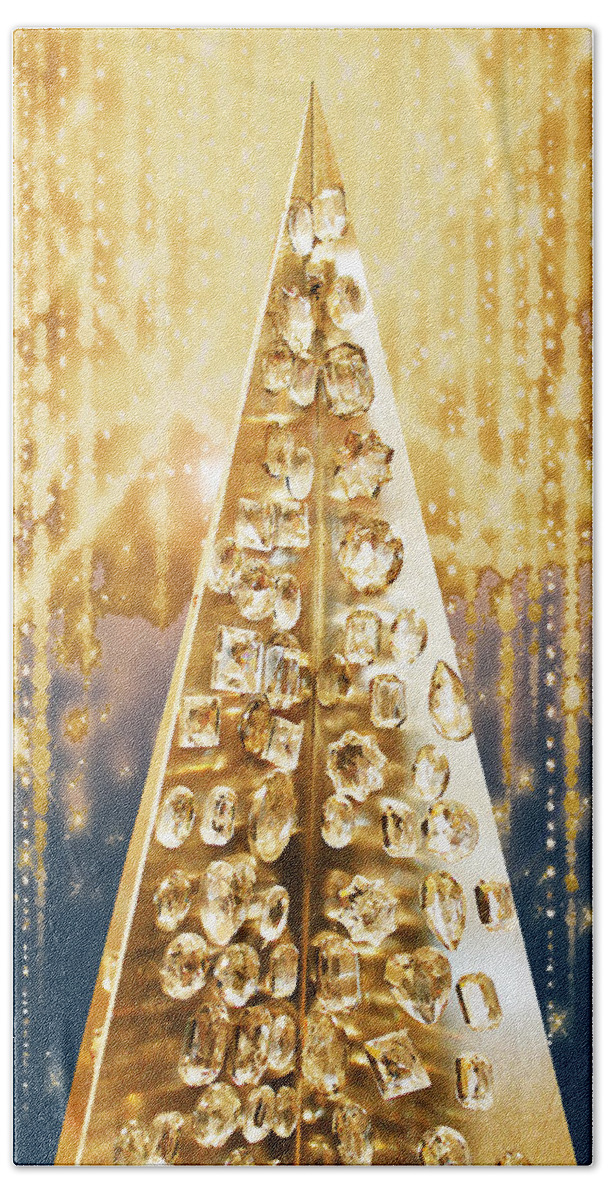 Susan Vineyard Beach Towel featuring the photograph Crystal Tree by Susan Vineyard