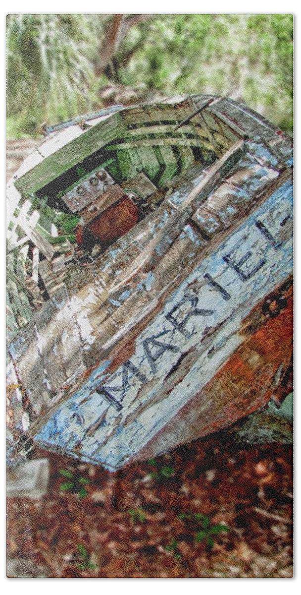 Mariel Beach Towel featuring the photograph Cuban Refugee Boat 3 The Mariel by Bob Slitzan