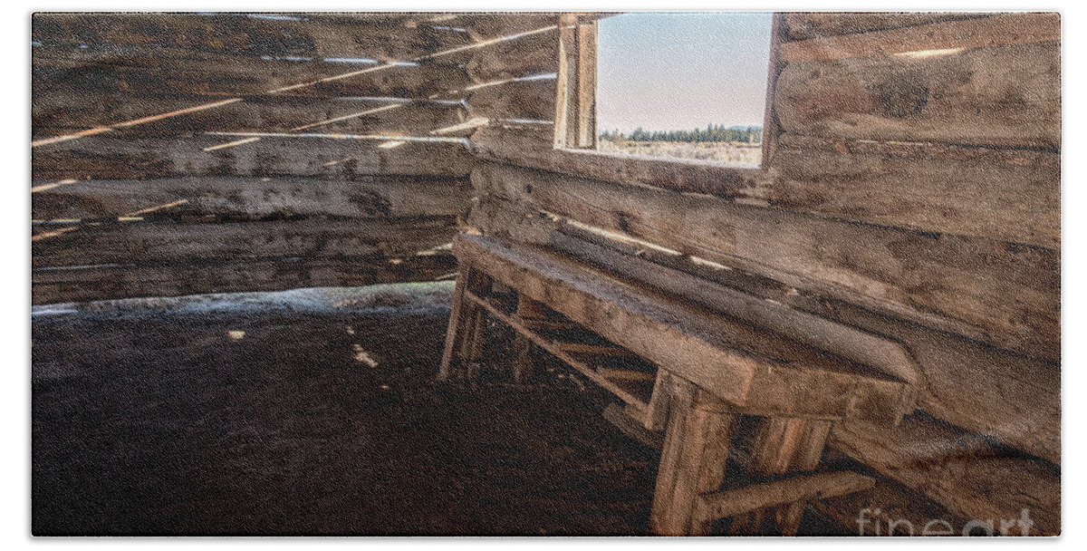 Barn Beach Towel featuring the photograph Cunningham Cabin 3 by Al Andersen