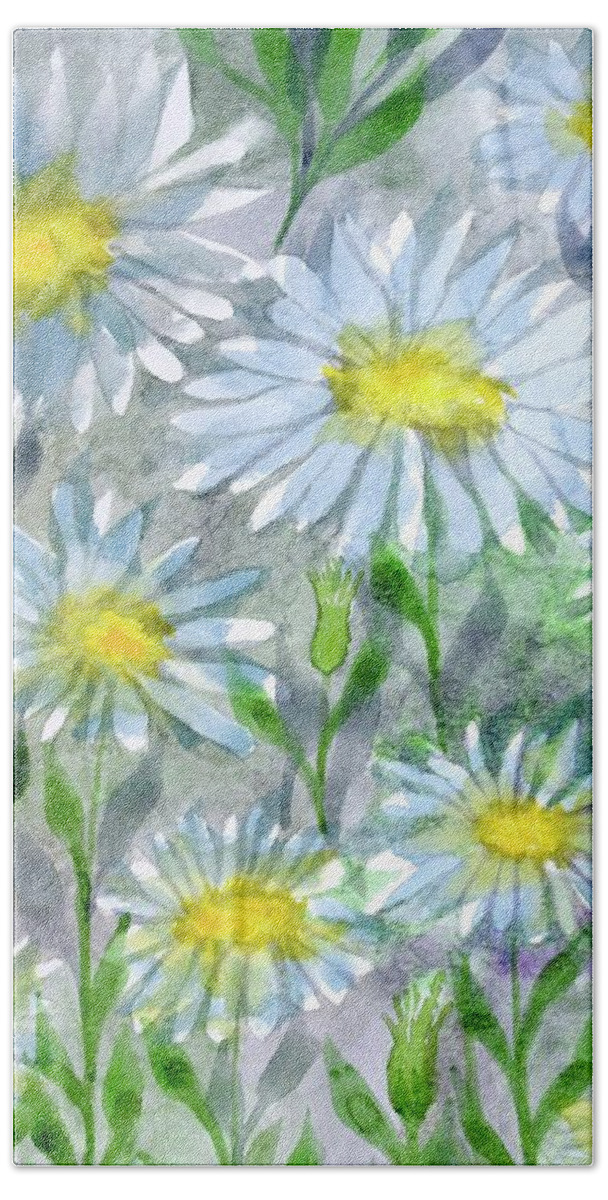  Beach Towel featuring the painting Daisy Dreams by Barrie Stark