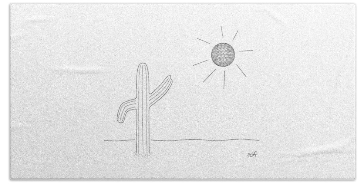 Dancing Cacti Beach Sheet