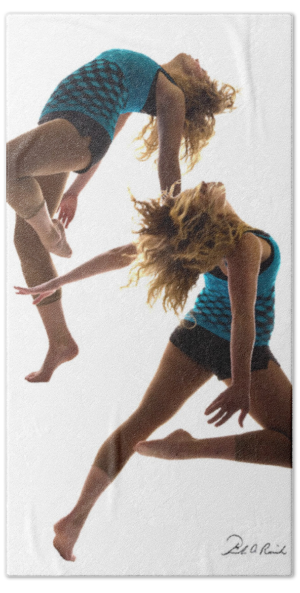 Dance Beach Towel featuring the photograph Dancing with Myself by Frederic A Reinecke