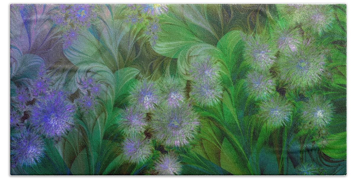 Dandelions Beach Towel featuring the painting Dandelion Nap by Mindy Sommers